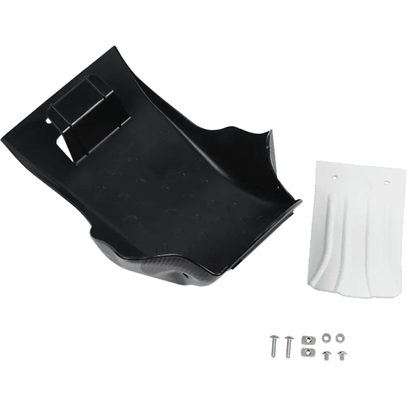 Acerbis 2742671007 Plastic Offroad Skid Plate with Linkage Guard Black/White