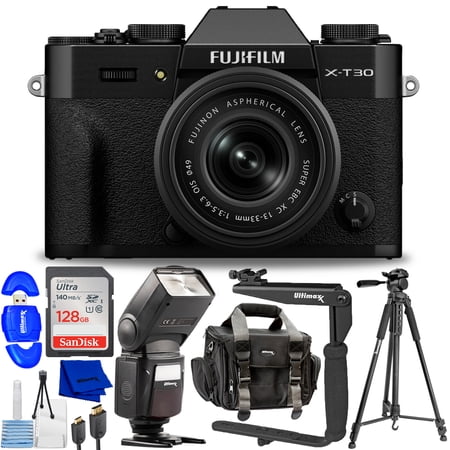 FUJIFILM X-T30 III Mirrorless Camera with 13-33mm f/3.5-6.3 Lens (Black) Bundle 2 FUJIFILM X-T30 III Mirrorless Camera with 13-33mm f/3.5-6.3 Lens (Black) Bundle 2