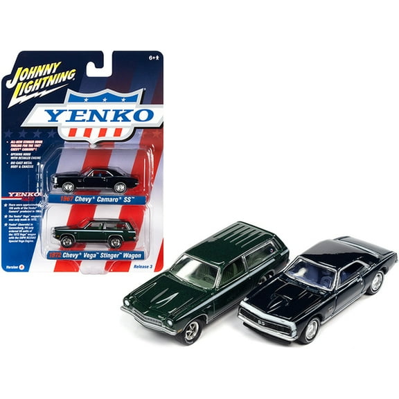 Johnny Lightning 1:64 1967 Chevy Camaro 1972 Vega Stinger 2 Car Set Series A