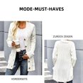 thumbnail image 4 of 1pcs-knitted sweater cardigan-off-white-L, 4 of 5