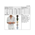thumbnail image 5 of Coduop Mens Henley Shirt Long Sleeve V-Neck Solid Color Casual Shirt Hawaiian T-Shirt Blouse Tops, 5 of 5