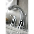 thumbnail image 4 of Kingston Brass KB8981SVL Two-Handle 3-Hole Deck Mount Widespread Bathroom Faucet with Pop-Up Drain in Polished Chrome, 4 of 5