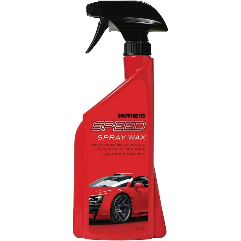 MOTHERS 15724 Speed Spray Wax - Shines & Protects - Color Enhancers - 24  fl. oz. 