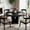 Black, variant on MAYEERTY 39 Inch Round Farmhouse Dining Table, Brown Wood Kitchen Dinner Table for 4 People for Small Spaces