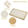 thumbnail image 4 of Unique Bargains Bamboo Wood Bracelet Tray Stackable Storage Jewelry Tray Showcase Display Organizer for Bracelets Beige, 4 of 8