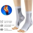 thumbnail image 3 of EcoNesxp White Unisex Neuropathy Socks Soothing Neuropathy Pain Relief Socks Foot Compression Sleeves, 3 of 5