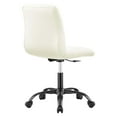 thumbnail image 2 of Modway Ripple Armless Vegan Leather Office Chair, Black White, 2 of 9