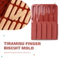 thumbnail image 4 of Molde de Silicona para Galletas con Dedos Tiramisú, Hornear Barras Cereales 15 Cavidades, Chocolate, Tiras Largas, 4 of 5