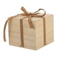 thumbnail image 6 of GOOHOCHY Unfinished Wooden Boxes Wooden Box with Lid Beige Paulownia Wood 1Pack for Blank Surface, 6 of 8