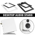 JSNKJLMN Desktop Speaker Stand For DeskTop Gloss Black White Desk Top