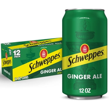 Schweppes Caffeine Free Ginger Ale Soda Pop, 12 fl oz, 12 Pack Cans