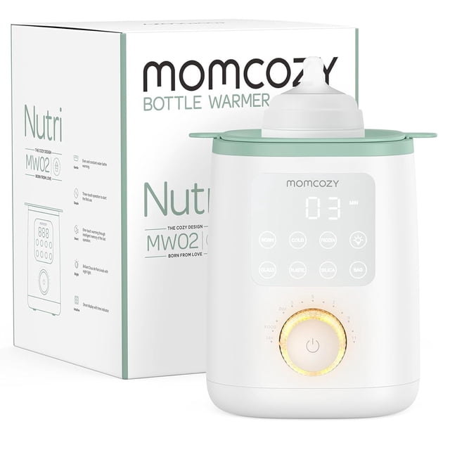 Momcozy Nutri Calienta biberones, Calientes Biberones 9 en 1 con Luz Nocturna para Biberones con Leche Materna o Fórmula, MW02