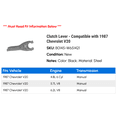 thumbnail image 2 of Clutch Lever - Compatible with 1987 Chevy V20, 2 of 2