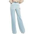 thumbnail image 2 of NYDJ Womens Teresa High-Rise Cotton Wide Leg Pants, 2 of 3
