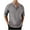 Gray, variant on Shirts for Men Casual Half Sleeve Henley Neck Button down Tops Casual Summer Beach Vacation Tshirts Soft Solid Color Clothes(X-Large,White)