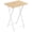 Natural + White-1, variant on Folding TV Tray Table Marble + Black 1 for Snacks Meals Living Room Small Spaces