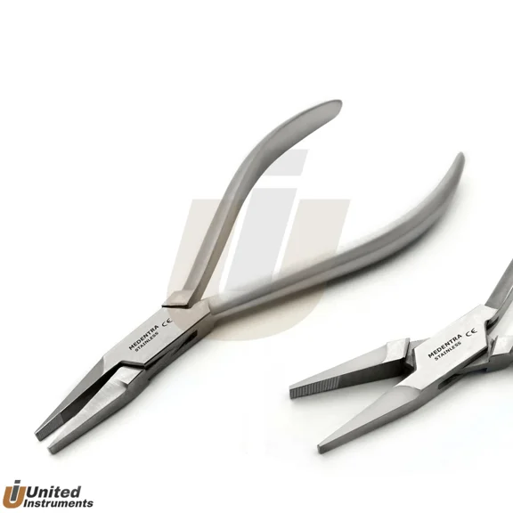 Flat Nose Plier Orthodontic Archwire Beading Bending Looping Jewelry Craft Plier