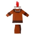 thumbnail image 3 of Disfraz de India para niños perfecl con diadema de plumas Talla XL, 3 of 8