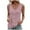 Pink, variant on hotojiny Womens Plus Size Tank Tops Trendy Hollow out Sleeveless Button Shirts Summer Fashion Beach Blouse