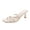 Beige, variant on Beige Womens Casual High Heel Sandals Fall Winter Open Toe Ankle Strap Chunky Heel Dress Shoes