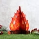 thumbnail image 5 of Centro de mesa para fogata decorativa en cartón 3D, fuego artificial, llama falsa, papel, llama decorativa para fiesta (rojo y naranja), 5 of 7