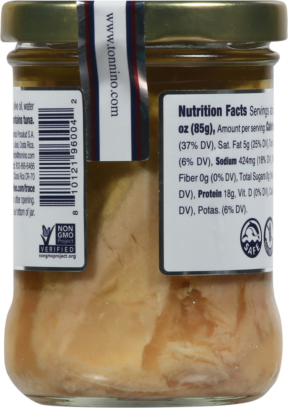 Tonnino Tuna Fillets in Olive Oil 6.3 oz (Pack of 6)