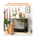 thumbnail image 5 of Dog Crate Furniture, Wooden Crate with Double Doors, End Table, Dog Kennel Indoor for Small/Medium/Large Dog, 5 of 7