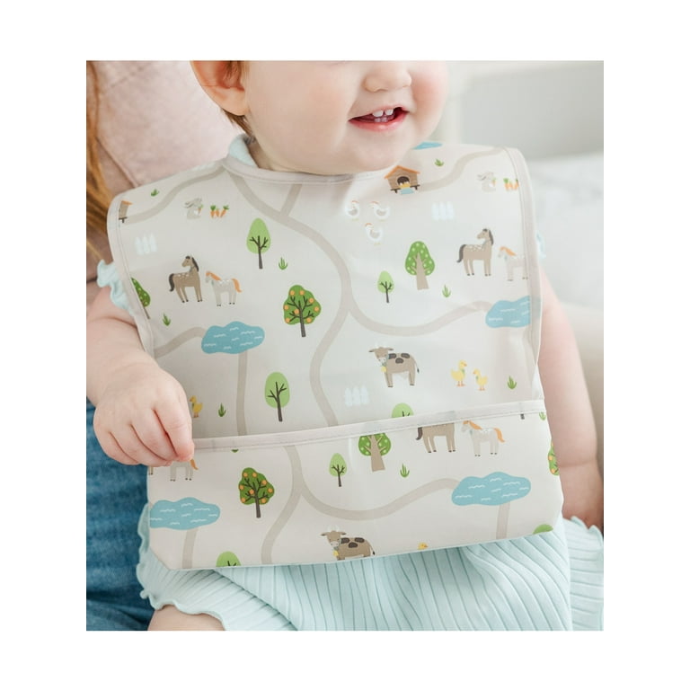 Neat Solutions 3 Pack Neutral Stay-Dry Infant Coverall Bibs photo 3