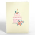 thumbnail image 4 of Floral Birthday Cake Pop-Up Card, 4 of 5