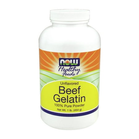 Beef Gelatin Powder Now Foods 1 lbs Powder