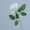 White, variant on 1 Pcs Valentine Velvet Single Roses Artificial Flowers, Fake Silk Rose with Long Stem, Faux Real Touch Florals for DIY Bouquet, Wedding, Table Centerpieces, Home Decor, Beige