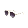 thumbnail image 3 of Gafas de sol Cadena UV400 Estilo retro Moda Gafas clásicas Gris Zulema anteojos de mujer, 3 of 7