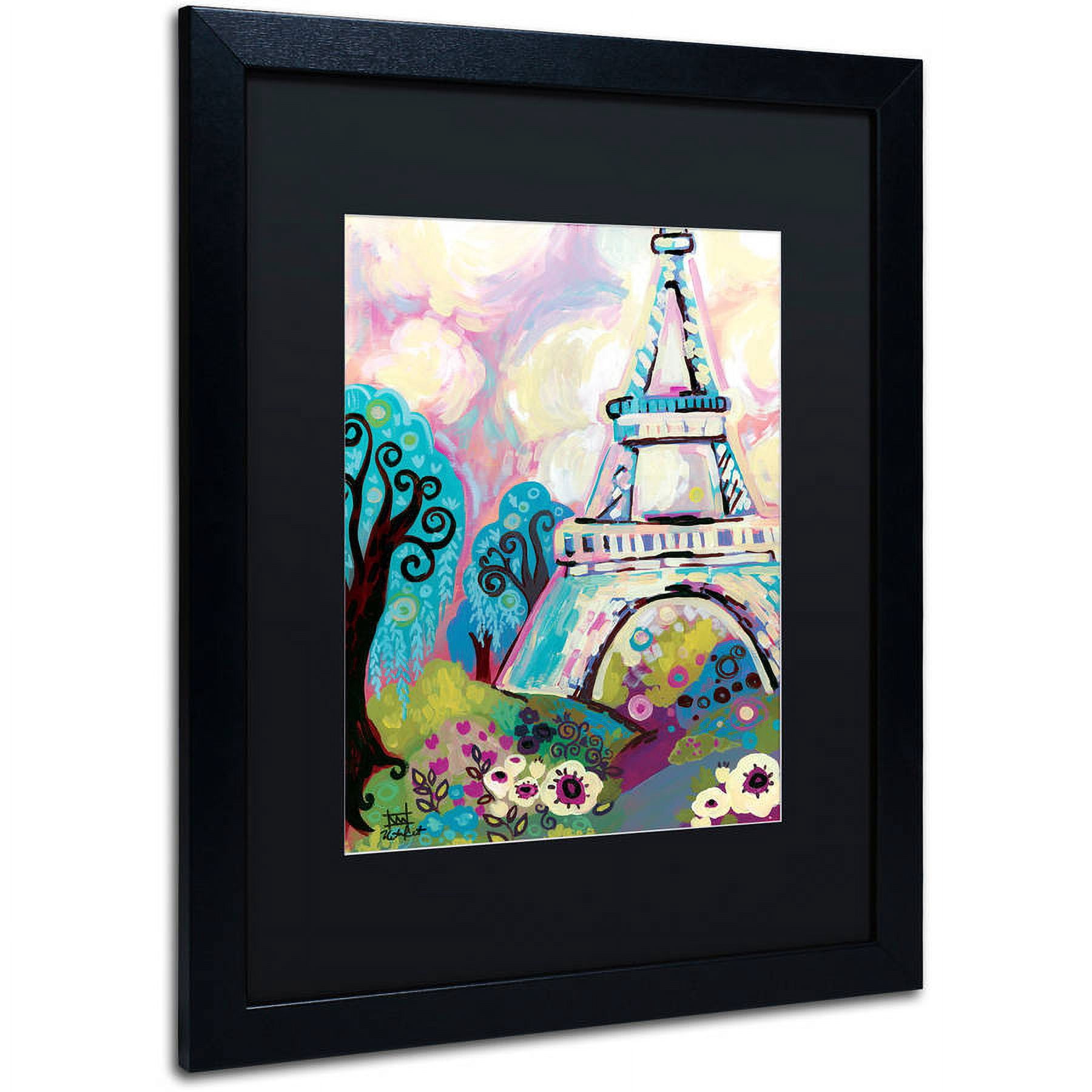 Trademark Fine Art "La Dame De Fer" Canvas Art by Natasha Wescoat, Black Matte, Black Frame