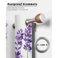 thumbnail image 6 of nqOlkjepod Outdoor Curtains for Patio Waterproof, Botanical Lavender Outdoor Privacy Panels Grommet, Spring Budding Flowers Florals Blackout Outside Curtains for Porch/Cabana 54"x108", 2 Panels, 6 of 8