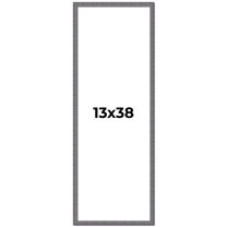 13x38 Frame Blue Kingsley Pewter Solid Wood Picture Frame Width 0.75 Inches |Interior Depth 0.5