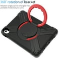 thumbnail image 3 of Dteck iPad 10th Generation Case 10.9 Inch 2022, Heavy Duty Shockproof Protective Case for Kids with 360 Rotating Handle Grip Stand for Apple iPad 10th Gen 2022,Black + Red, 3 of 7