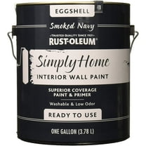 Rust-Oleum Simply Home Interior Wall Paint 332145 Simply Home Eggshell Interior Wall Paint, Smoked Navy, 128 Fl Oz
