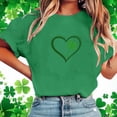 thumbnail image 2 of St Patricks Day Shirt Women Irish Printed Short Sleeve Holiday Summer Tops, 2 of 6