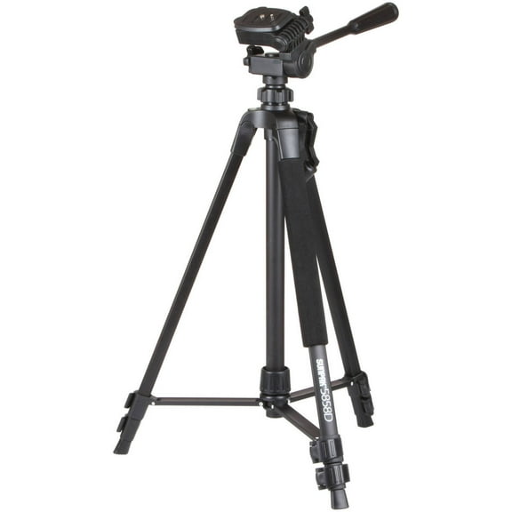 Sunpak 5858D 3 Section Aluminum Tripod with 3-Way Pan/Tilt Head, 8lbs Capacity, 58" Maximum Height