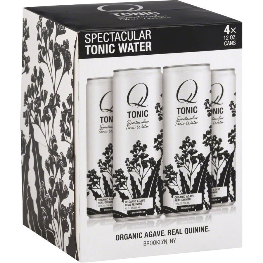 Q Tonic Tonic Water, 12 fl oz, 4 Pack, (Pack of 6)