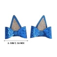thumbnail image 3 of Event & Party Glitter Hair Barrettes for Toddlers Birthday Halloween Accessory Blue Set 2PCS, 3 of 7