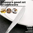 thumbnail image 3 of Dinner Knives Set, Stainless Steel Table Knife, Butter Spreder, 2/4/6 Pieces Mirror Polished Dinner Knife, Sturdy and Dishwasher Safe, Silverware Cutlery (2 Pcs), 3 of 6