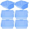 thumbnail image 1 of 6pcs Plastic Nesting Shelf Bin Boxes Nesting Shelf Storage Boxes Hardwares Boxes, 1 of 5