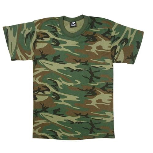 Boys Woodland Camo T-Shirt by Rothco