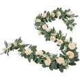 thumbnail image 5 of Plantas de flores artificiales de guirnalda de vid de rosas falsas de 2,0 m, 5 of 5