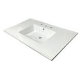 thumbnail image 6 of Fauceture LBT37227W38 Continental 37" x 22" Ceramic Vanity Top with Rectangular Sink, White, 6 of 8