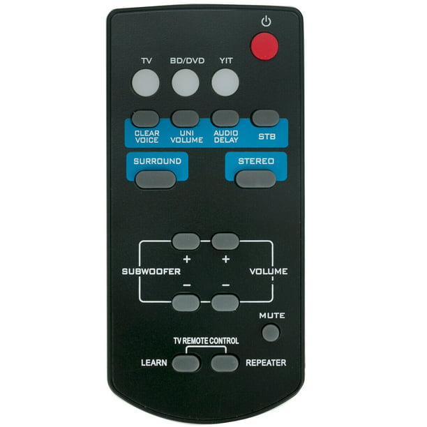 mode Græsse Barcelona New FSR60 WY57800 Replace Remote for Yamaha Soundbar ATS-1010 YAS-101 YAS-101BL  - Walmart.com