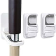 thumbnail image 2 of KEINXS Mop Holder Wall Mounted Broom Holder Broom & Mop Grippers Self Adhesive No Drilling Super Anti-Slip Broom and Dustpan Hanger Wall Mount Mops Rakes Holder 3 pcs, 2 of 8