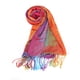 thumbnail image 2 of Bufanda Color Degradado Para Mujeres Borla Suave Envoltura Envoltura Multicolor Floral Naranja 71"x27.5", 2 of 7