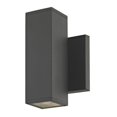 thumbnail image 4 of Lampe Murale Carrée Cylindrique Haut/bas Extérieure Finition Noir Mat, 4 of 4